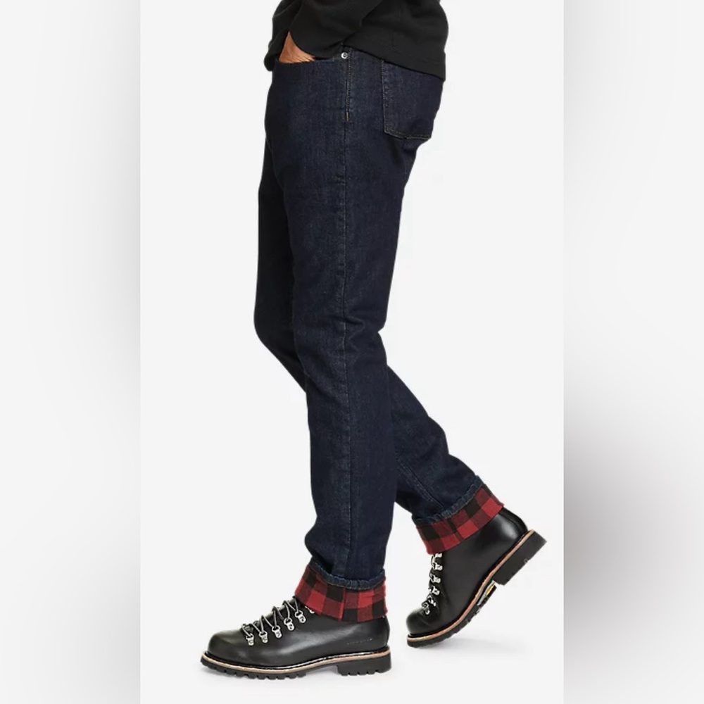 Eddie Bauer Men’s Flannel Lined Jeans (33x30)